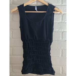 Vintage 90’s Y2K Black Spandex Tank Top S/M